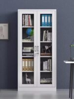 Modern Grey Metal Filing Cabinet - Image 2