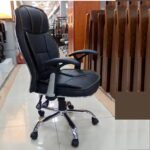 Modern Swivel Leather Chair - Image 2