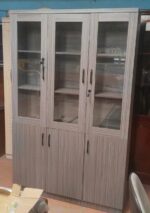 Serenity 3 Door Book Case in Brown Color - Image 5