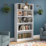 Modern 5-Tier wooden Bookshelf