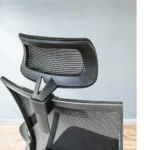 Ergonomic Mesh High-Back Office Chair with Fabric Seat - Image 4