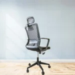 Ergonomic Mesh High-Back Office Chair with Fabric Seat - Image 2