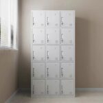 15-Locker steel office cabinet