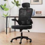 Orthopedic high back office seat