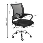 Medium-back secretarial office chair - Image 5