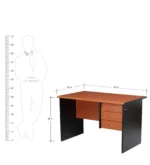1200mm economic office desk - Image 5
