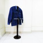 Mahogany wooden office coat hanger