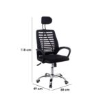 Orthopedic headrest office chair - Image 4