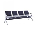 4-link padded office waiting bench - Image 4
