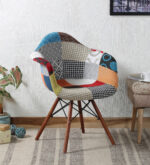 Arm Rest Patch Work Chair (Eames) - Image 5