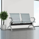 Two Seater Reception Bench with cushioned seat and sturdy frame, designed for waiting rooms and lobbies.