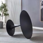 Vintage dining table made from high-quality wood with tapered legs and a smooth, polished finish, placed in a modern dining room.