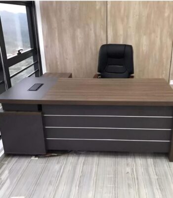 1.8-meter office desk with a spacious work surface, storage drawers, and a sleek, modern design.