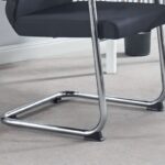 Office Guest Waiting Chair with modern design, cushioned seat, and ergonomic backrest for comfort and support in reception areas.
