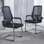Office Guest Waiting Chair with modern design, cushioned seat, and ergonomic backrest for comfort and support in reception areas.
