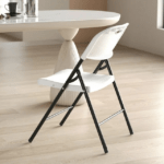 Foldable Patio Event Chair with ergonomic design, weather-resistant materials, and breathable fabric.