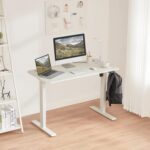 Electric Sit-Stand Desk with motorized height adjustment, memory presets, and a spacious work surface for improved ergonomic support.