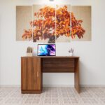 A modern 120cm x 60cm workstation with a sleek design, featuring a spacious surface, sturdy frame, and ample legroom, perfect for home offices or smaller spaces.
