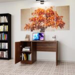 A modern 120cm x 60cm workstation with a sleek design, featuring a spacious surface, sturdy frame, and ample legroom, perfect for home offices or smaller spaces.