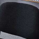 Armless stackable guest seat with durable steel frame and modern design.