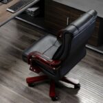 Leather High Back Executive Chair with adjustable features and sleek design.