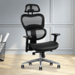 Ergonomic staff orthopedic seat with adjustable features and lumbar support for comfort and posture.