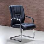 Comfortable and stylish executive visitor seat in a professional office setting.