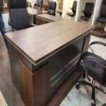 A modern 1.8-meter professional office desk crafted from high-quality wood and metal, featuring ample storage, an ergonomic design, and a cable management system.