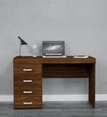 A 1000mm Home Executive Desk featuring a sleek design, premium materials, and built-in storage, perfect for small home office spaces.