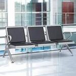 3Link Padded Waiting Bench with comfortable cushioned seats and sturdy frame for reception areas and waiting rooms.