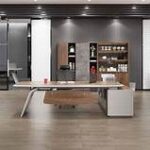 1800mm Office Furniture Desk with spacious surface, durable frame, and built-in storage options, ideal for modern workspaces.