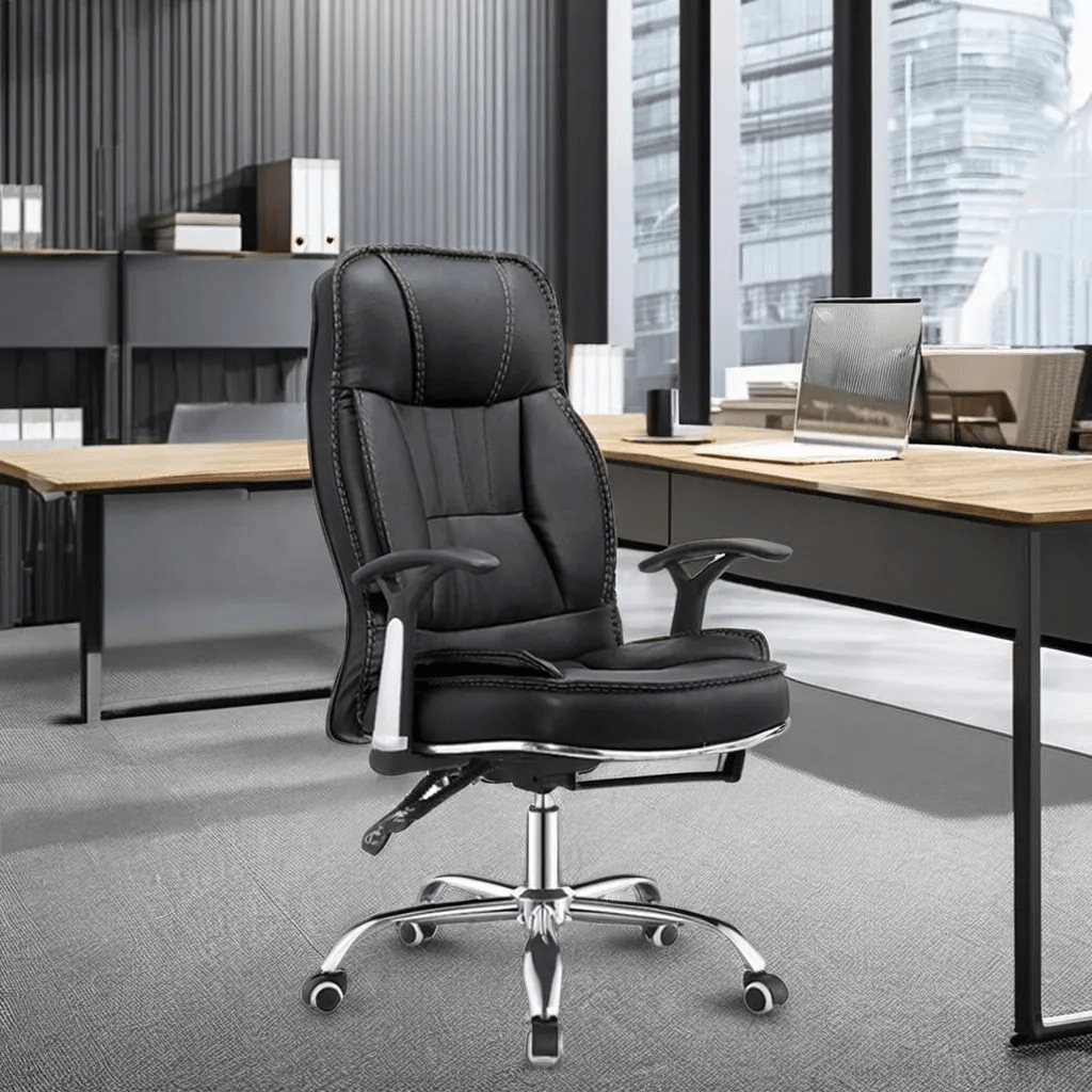 Home Office Executive Task Seat Ergonomic Home Office Executive Task Seat with adjustable features, breathable mesh, and smooth-rolling casters.