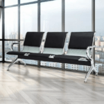 3Link Padded Waiting Bench with comfortable cushioned seats and sturdy frame for reception areas and waiting rooms.