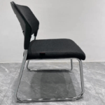 Modern Office Training Chair with padded seat, contoured backrest, and adjustable seat height for comfort and support.