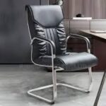 Comfortable and stylish executive visitor seat in a professional office setting.