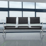 3Link Padded Waiting Bench with comfortable cushioned seats and sturdy frame for reception areas and waiting rooms.