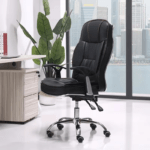 Ergonomic Home Office Executive Task Seat with adjustable features, breathable mesh, and smooth-rolling casters.