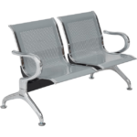 Two Seater Reception Bench with cushioned seat and sturdy frame, designed for waiting rooms and lobbies.