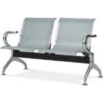 Two Seater Reception Bench with cushioned seat and sturdy frame, designed for waiting rooms and lobbies.