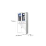 Steel Office 2-Door Cabinet with adjustable shelves and a 3-point locking system for secure storage