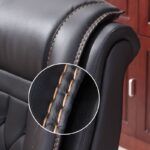 High-Back Executive Office Chair with ergonomic design, adjustable features, and plush padding, providing comfort and support for long hours.