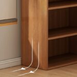 4-Shelves Vertical Book Rack with a sleek design, offering efficient storage for books, magazines, and decorative items.