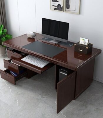 Modern 1.2m Executive Office Desk with a spacious tabletop and ergonomic design.