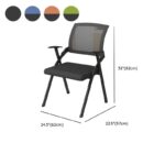 Foldable Padded Task Chair with ergonomic design, soft cushioning, black finish, and space-saving foldable feature, perfect for office use.