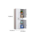 Steel Office 2-Door Cabinet with adjustable shelves and a 3-point locking system for secure storage.