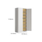A durable 2-door metallic office cabinet with adjustable shelves and a lockable design for secure document and item storage.