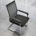 Low-Back Mesh Office Chair with breathable mesh back, adjustable height, and ergonomic design for improved comfort and posture.