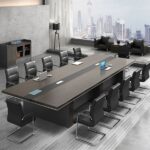 3m Office Boardroom Table with sleek design, ample space, and durable construction, perfect for large meetings and professional settings