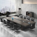 3m Office Boardroom Table with sleek design, ample space, and durable construction, perfect for large meetings and professional settings