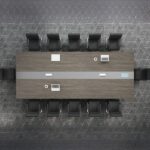 3m Office Boardroom Table with sleek design, ample space, and durable construction, perfect for large meetings and professional settings